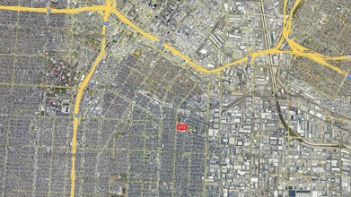 1350 E 41st St, Los Angeles, CA - Vue aérienne  vue de carte