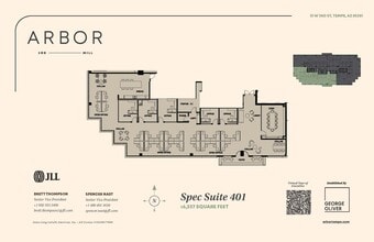 51 W 3rd St, Tempe, AZ à louer Plan d’étage– Image 1 sur 1