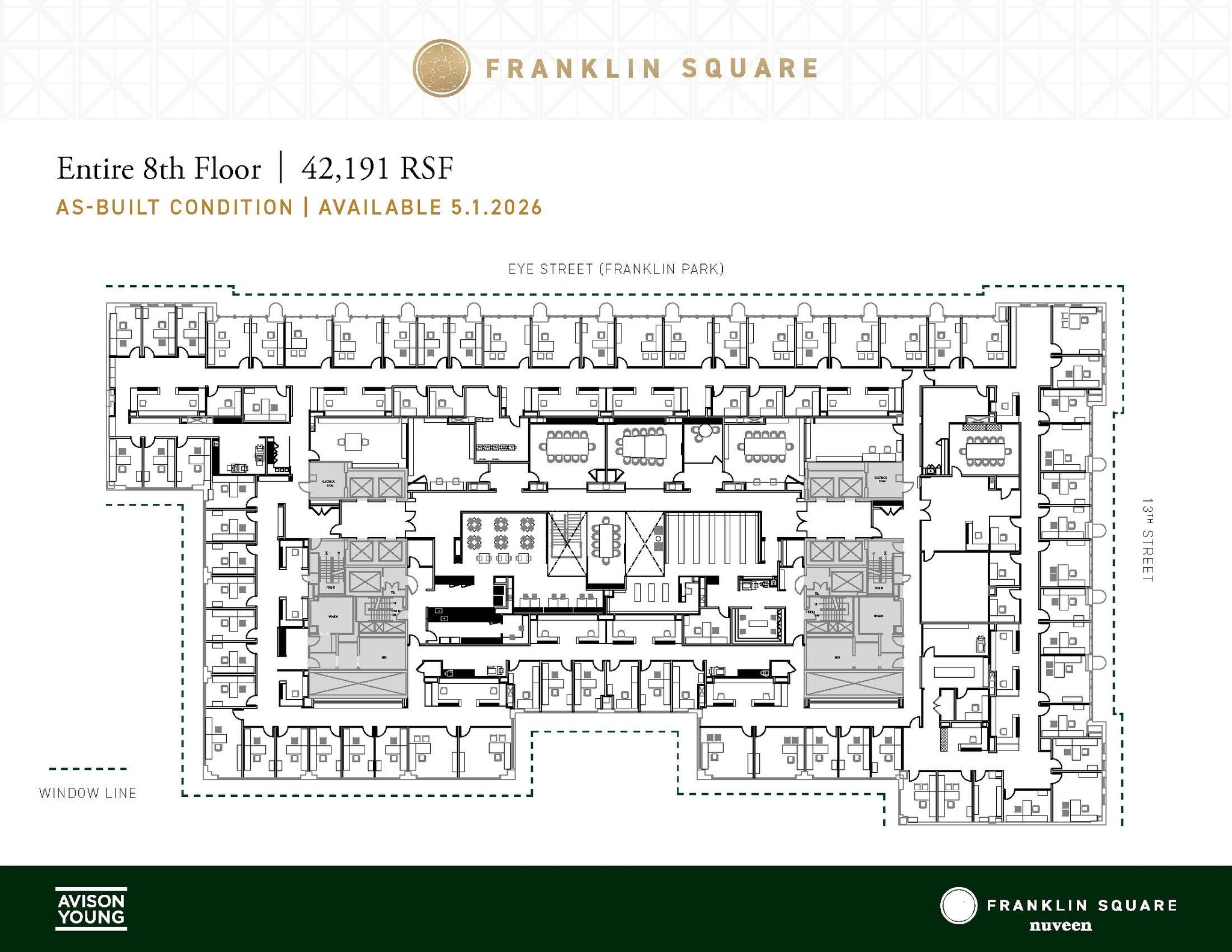 1300 I St NW, Washington, DC à louer Plan d’étage– Image 1 sur 2