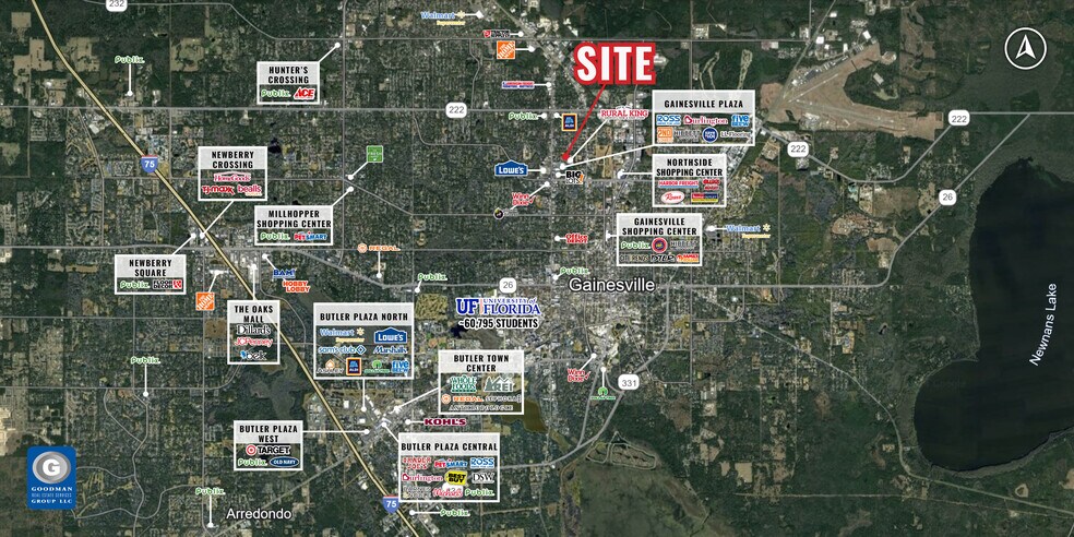 2801 NW 13th St, Gainesville, FL à louer - Aérien – Image 2 sur 3