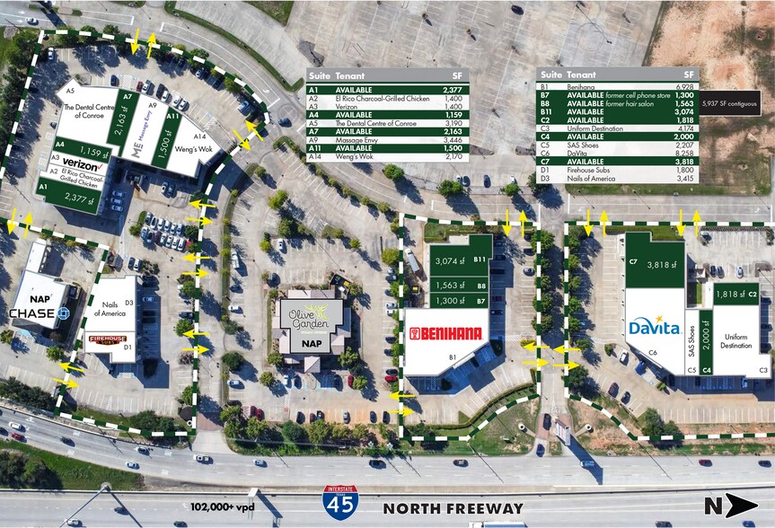 Teas Rd & I-45, Conroe, TX à louer - Plan de site – Image 3 sur 10