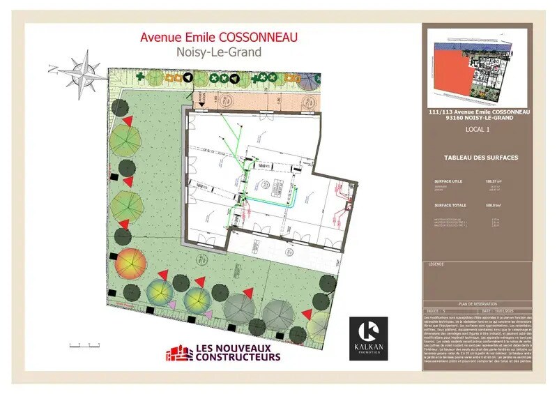 111 Avenue Emile Cossonneau, Noisy-le-Grand à louer - Plan de site – Image 2 sur 2