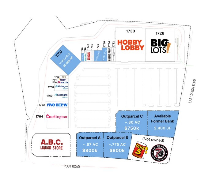 E Dixon Blvd, Shelby, NC à vendre - Plan de site – Image 3 sur 7