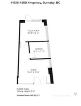 4500 Kingsway, Burnaby, BC à louer Plan d’étage– Image 2 sur 2