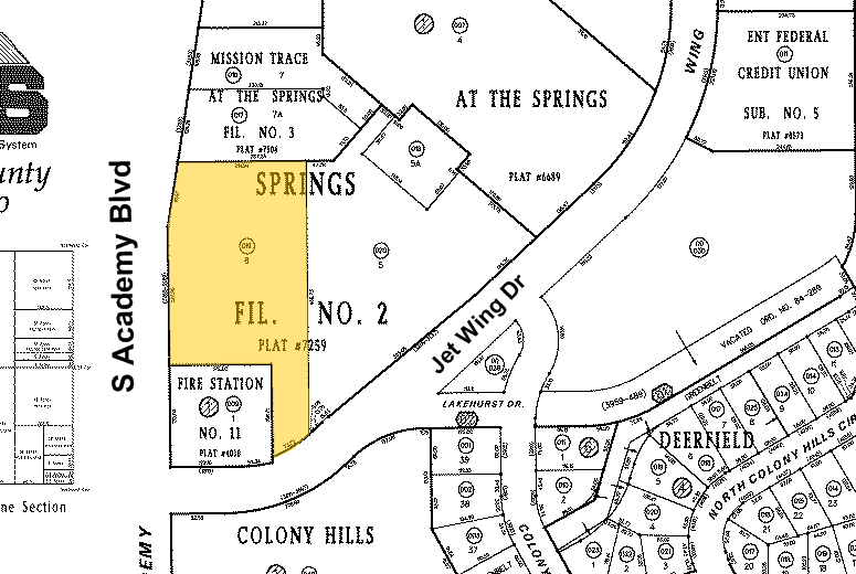 3175 Jet Wing Dr, Colorado Springs, CO à louer - Plan cadastral – Image 2 sur 12