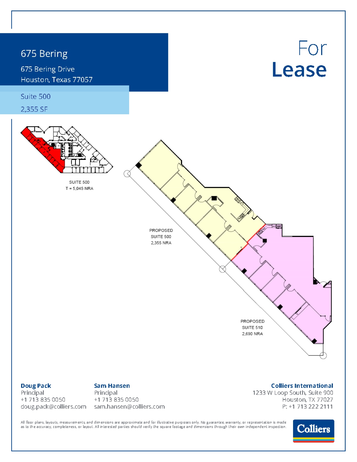 675 Bering Dr, Houston, TX à louer Plan d’étage– Image 1 sur 1