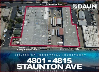 Plus de détails pour 4801-4815 Staunton Ave – Industriel/Logistique à vendre, Los Angeles, CA