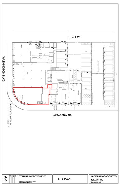 2505-2523 E Washington Blvd, Pasadena, CA à louer - Plan d’étage – Image 2 sur 14