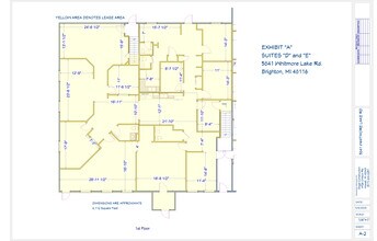 5841 Whitmore Lake Rd, Brighton, MI à louer Plan d’étage– Image 1 sur 1