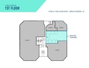 11000 Olson Dr, Rancho Cordova, CA à louer Plan d’étage– Image 1 sur 1