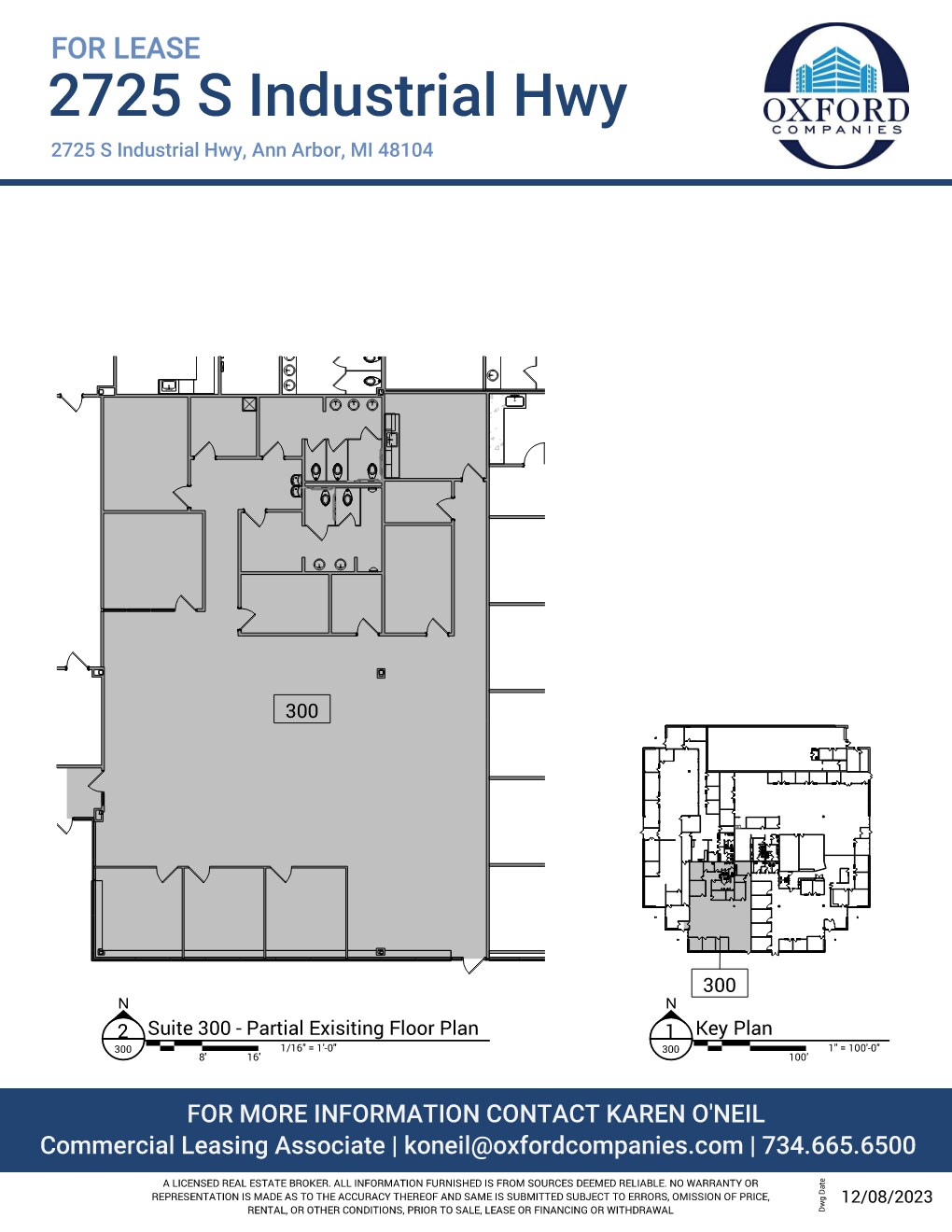 2725 S Industrial Hwy, Ann Arbor, MI à louer Plan d’étage– Image 1 sur 1