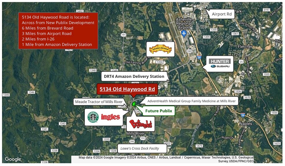 5134 Old Haywood Rd, Mills River, NC à louer - Photo de l’immeuble – Image 3 sur 20