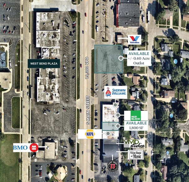 851-869 S Main St, West Bend, WI à louer - Photo de l’immeuble – Image 2 sur 10