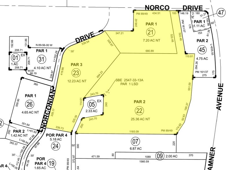Norco Dr, Norco, CA à vendre - Plan cadastral – Image 2 sur 11