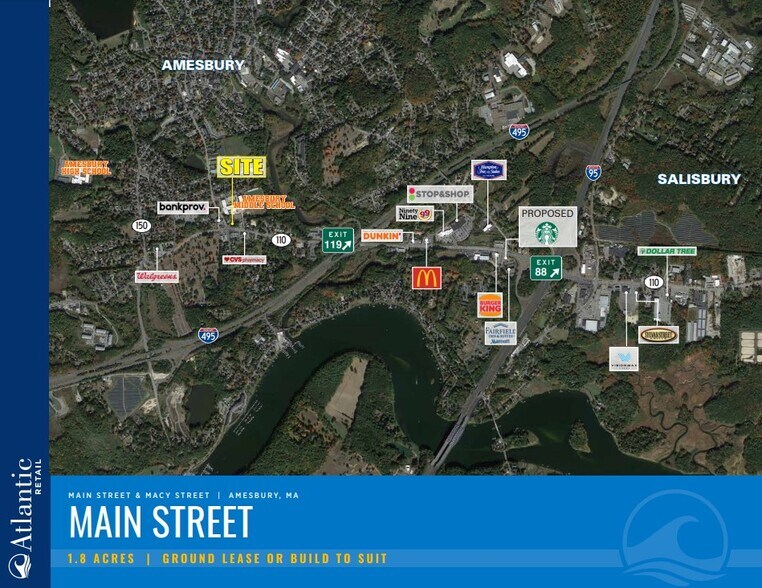 Main Street & Macy Street, Amesbury, MA à louer - Photo de l’immeuble – Image 1 sur 3