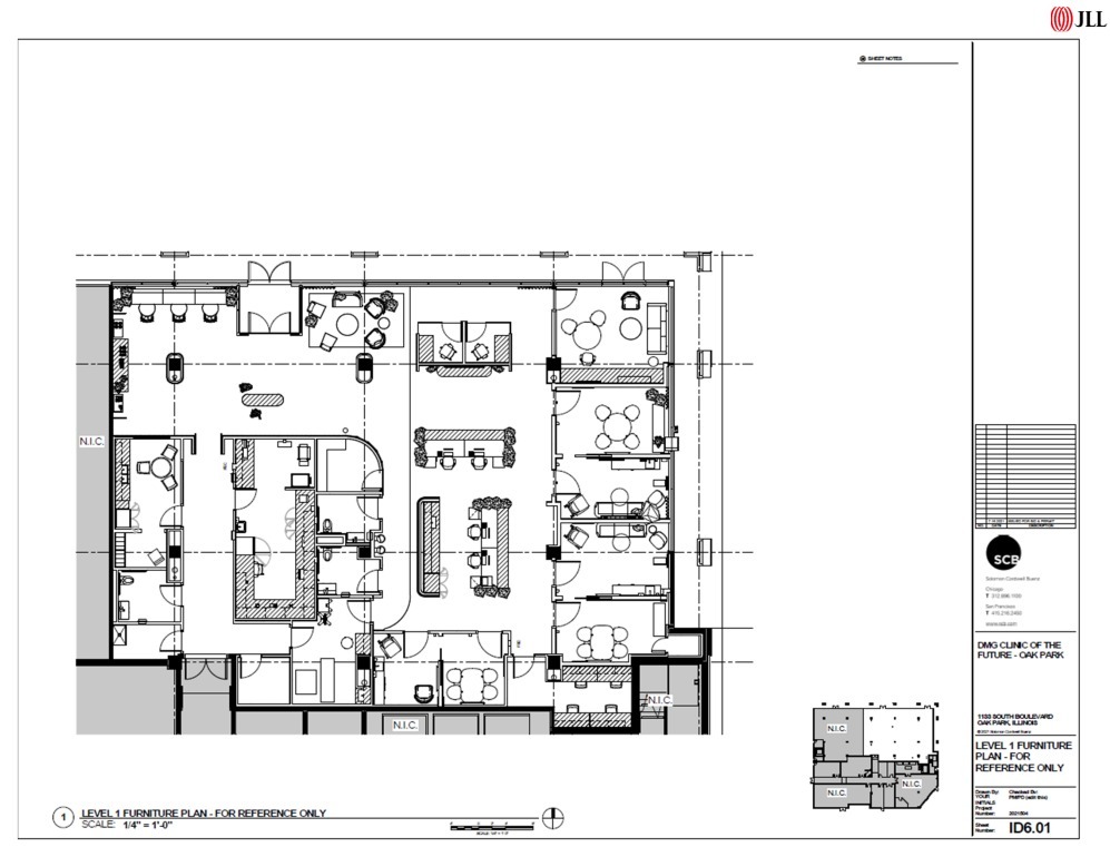 1133 South Blvd, Oak Park, IL à louer Plan d’étage– Image 1 sur 1