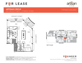 2973 W 7th St, Fort Worth, TX à louer Plan d’étage– Image 1 sur 2