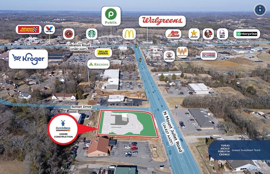 101 E Sunset Dr, Mt Juliet, TN à vendre - Photo de l’immeuble – Image 2 sur 6