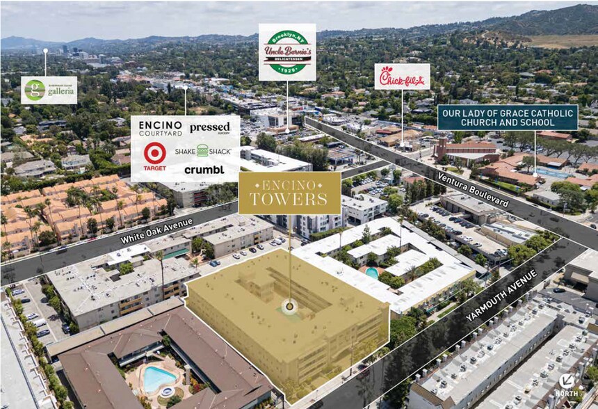 5150 Yarmouth Ave, Encino, CA à vendre - Photo de l’immeuble – Image 2 sur 15