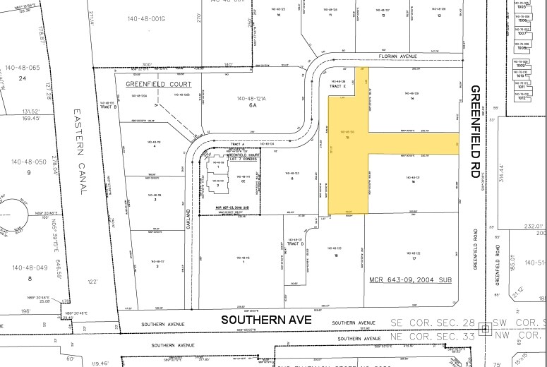 1122-1136 Greenfield Rd, Mesa, AZ à louer - Plan cadastral – Image 2 sur 3