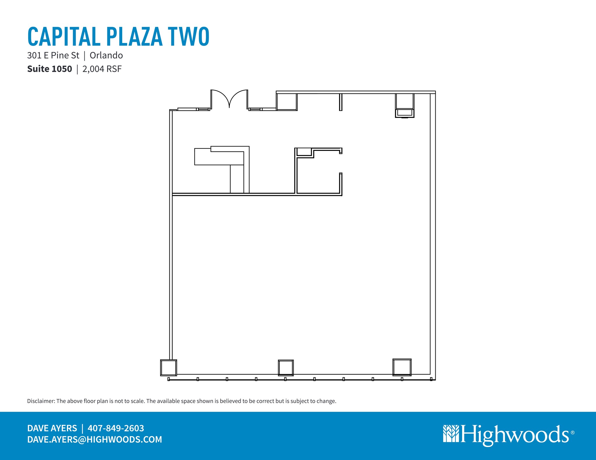 301 E Pine St, Orlando, FL à louer Plan de site– Image 1 sur 1