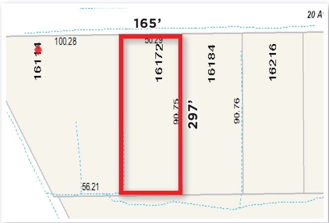 16184 20th Ave, Surrey, BC à vendre - Plan cadastral – Image 2 sur 3