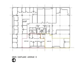 2825 Eastlake Ave E, Seattle, WA à louer Plan de site– Image 1 sur 2