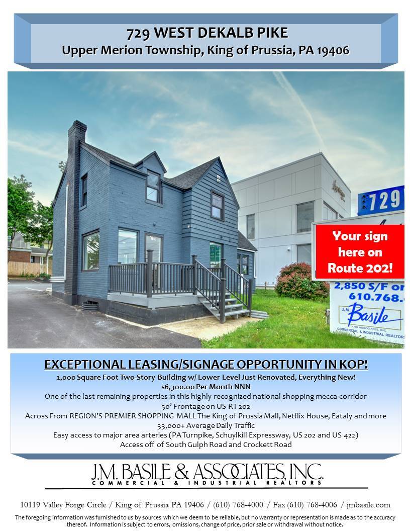 729 Dekalb Pike, King Of Prussia, PA à louer Photo de l’immeuble– Image 1 sur 33