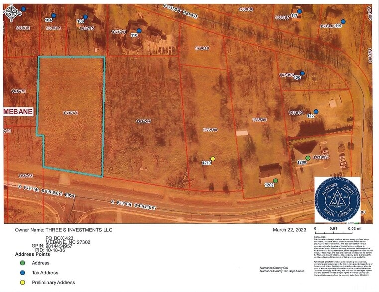 1210 S Fifth St, Mebane, NC à vendre - Aérien – Image 2 sur 4