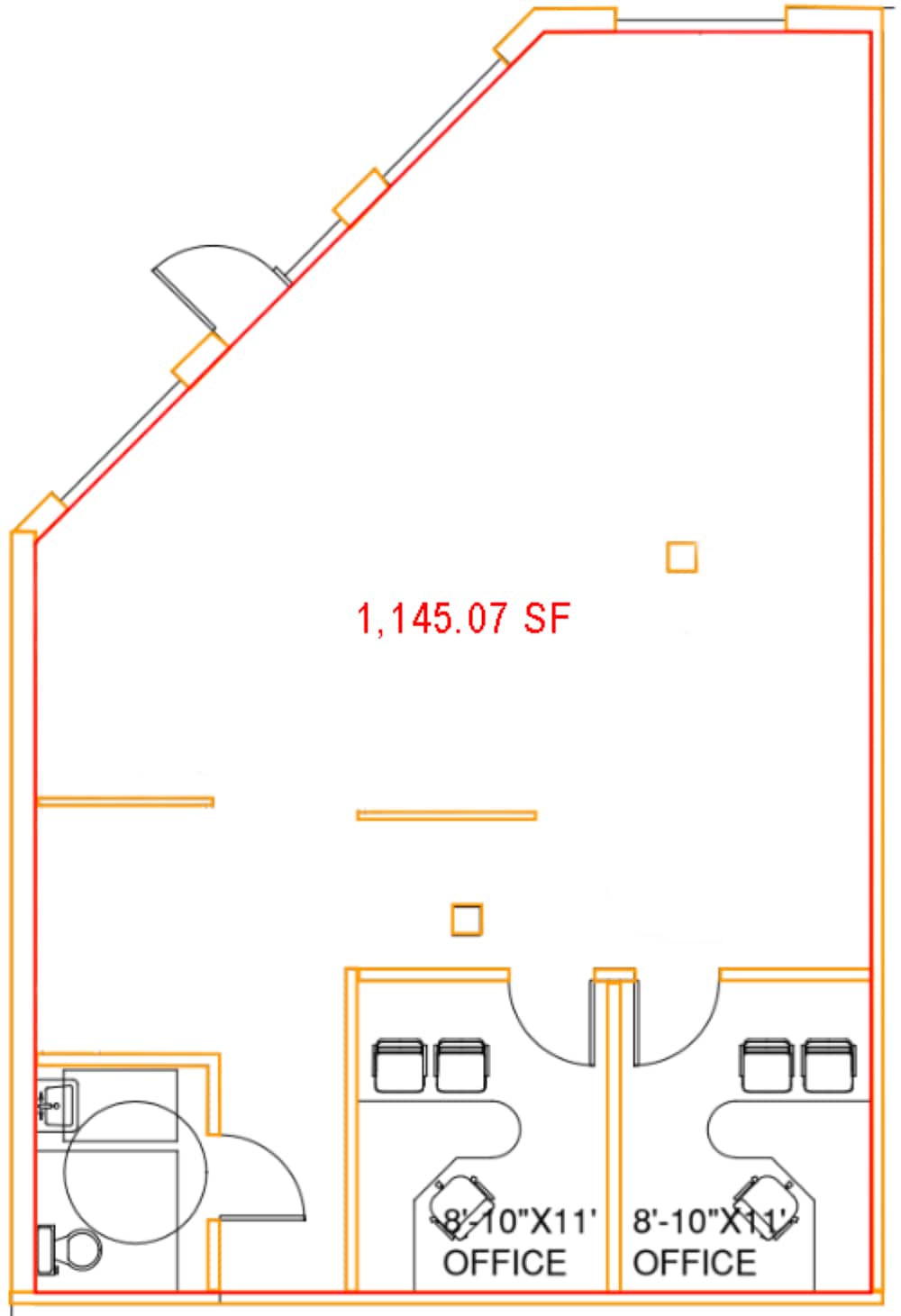 1712 S Staples St, Corpus Christi, TX à louer Plan d’étage– Image 1 sur 1