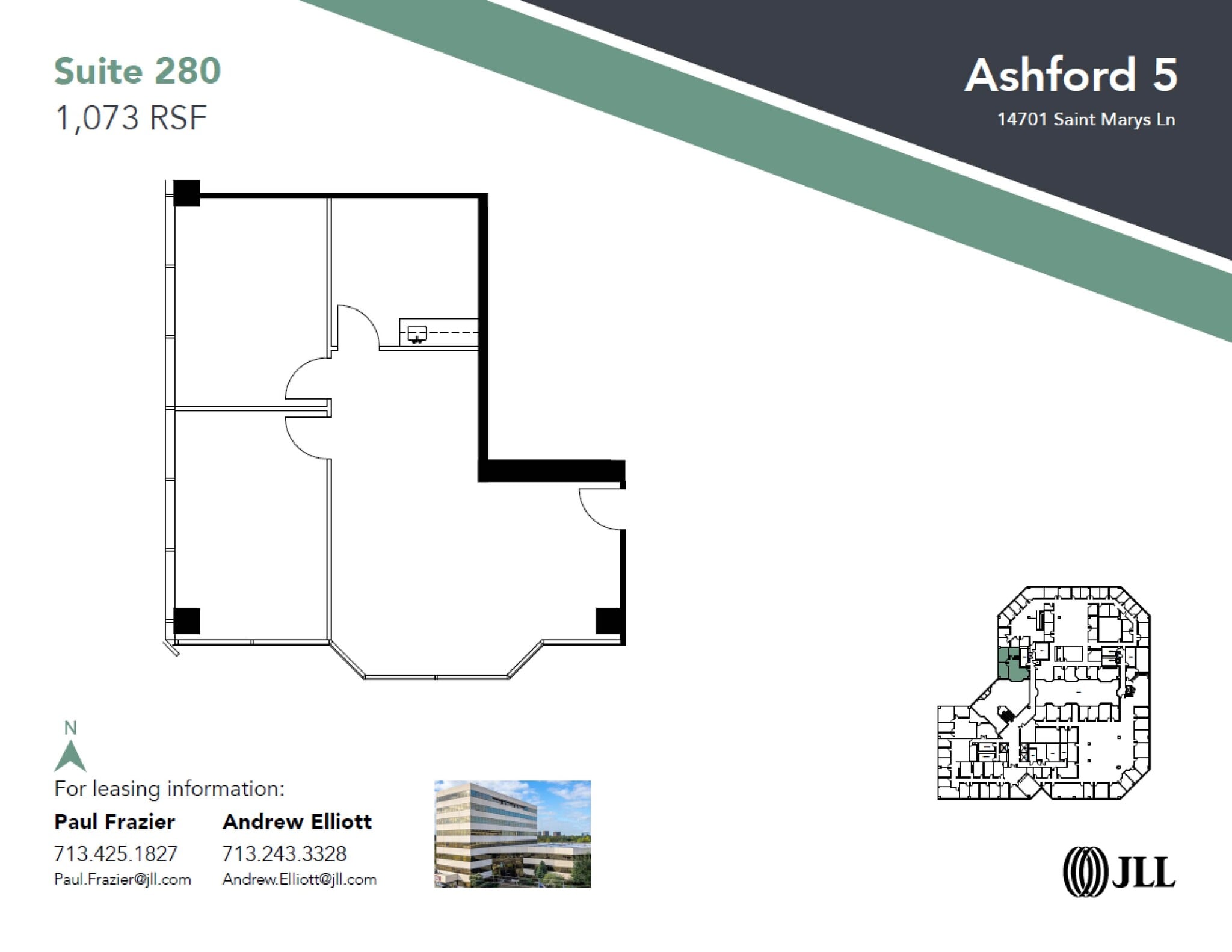 14701 St. Marys Ln, Houston, TX à louer Plan d’étage– Image 1 sur 1