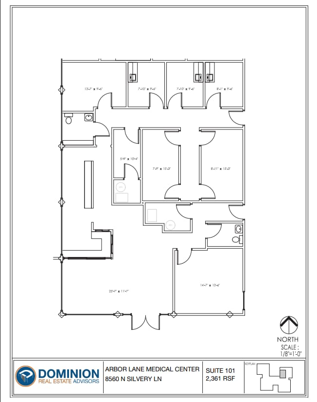 8550-8565 N Silvery Ln, Dearborn Heights, MI à louer Plan d’étage– Image 1 sur 1