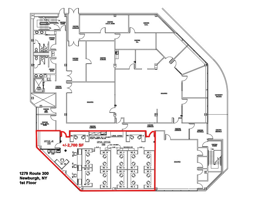 1279 Route 300, Newburgh, NY à louer Plan d’étage– Image 1 sur 1