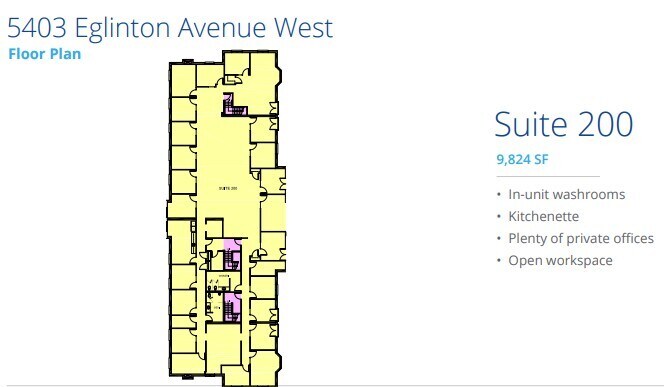5397 Eglinton Ave W, Toronto, ON à louer Plan d’étage– Image 1 sur 1
