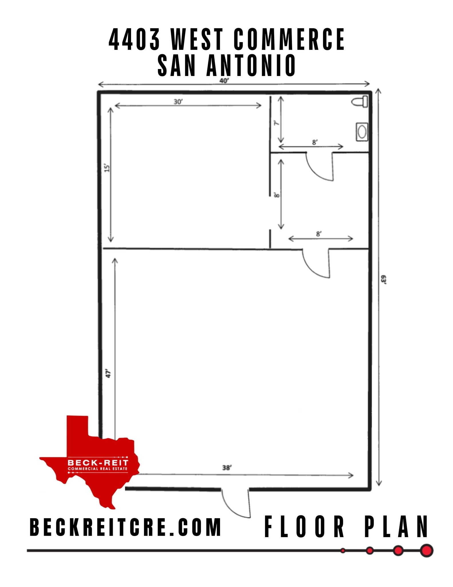 4403 W Commerce St, San Antonio, TX à louer Plan de site– Image 1 sur 2