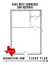 4403 W Commerce St, San Antonio, TX à louer Plan de site– Image 1 sur 2