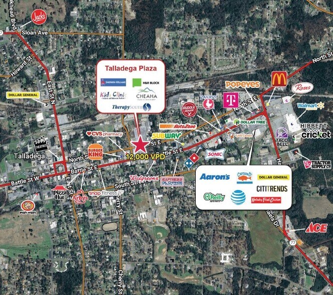 111-115 Stephen J White Memorial Blvd, Talladega, AL à louer - Photo de l’immeuble – Image 3 sur 4
