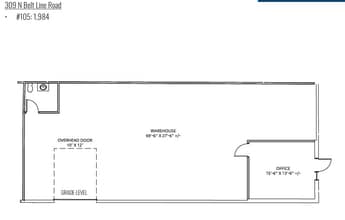350 S Belt Line Rd, Irving, TX à louer Plan d’étage– Image 1 sur 1