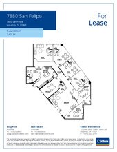7880 San Felipe St, Houston, TX à louer Plan d’étage– Image 1 sur 1