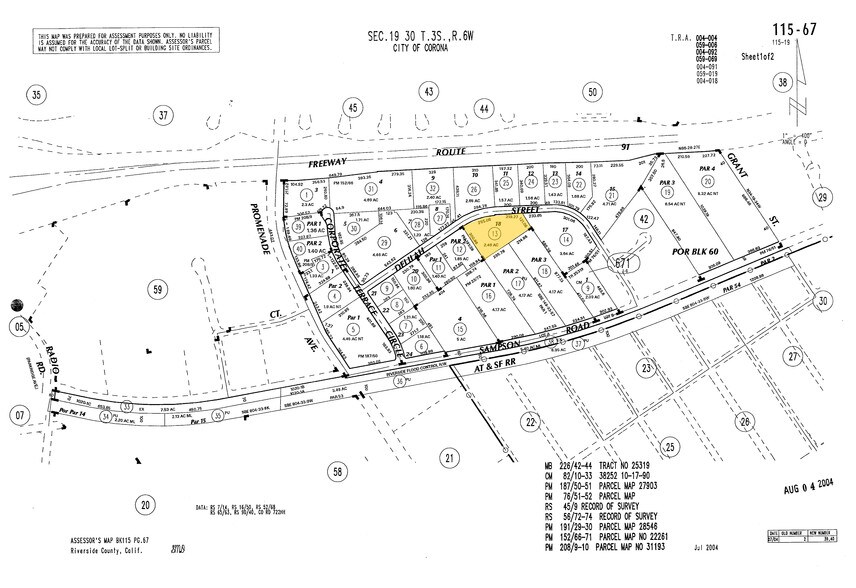 1740 N Delilah St, Corona, CA à louer - Plan cadastral – Image 3 sur 3