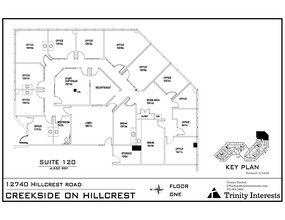 12740 Hillcrest Rd, Dallas, TX à louer Plan d’étage– Image 1 sur 1