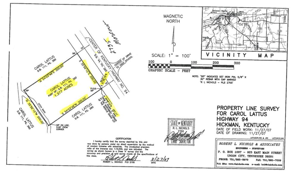 2735 Moscow Ave, Hickman, KY à vendre - Plan cadastral – Image 2 sur 14