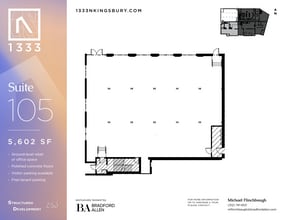 1333 N Kingsbury St, Chicago, IL à louer Plan d’étage– Image 1 sur 4