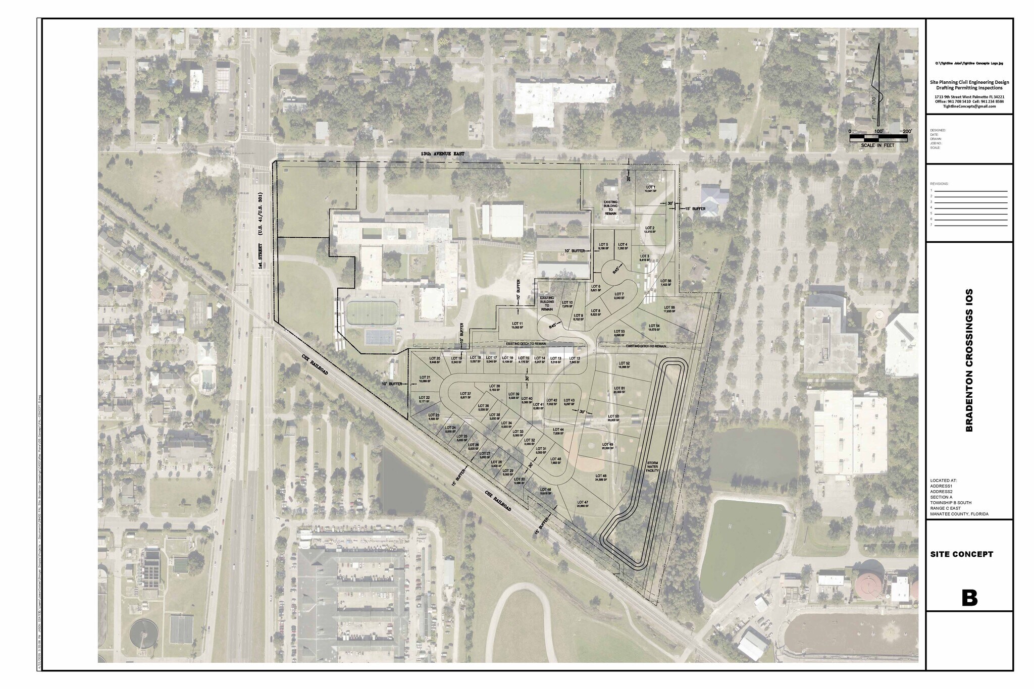 202 13th Ave E, Bradenton, FL à louer Plan de site– Image 1 sur 6