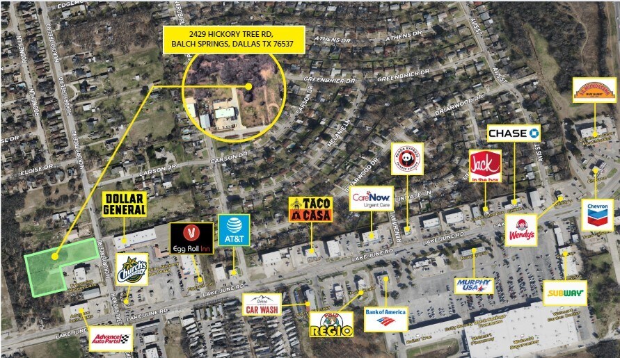 2429 Hickory Tree Rd, Balch Springs, TX à vendre - Photo de l’immeuble – Image 2 sur 2