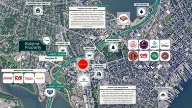 1410 Congress St, Portland, ME - Vue aérienne  vue de carte - Image1