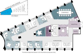 1730 Rhode Island Ave NW, Washington, DC à louer Plan d’étage– Image 1 sur 12