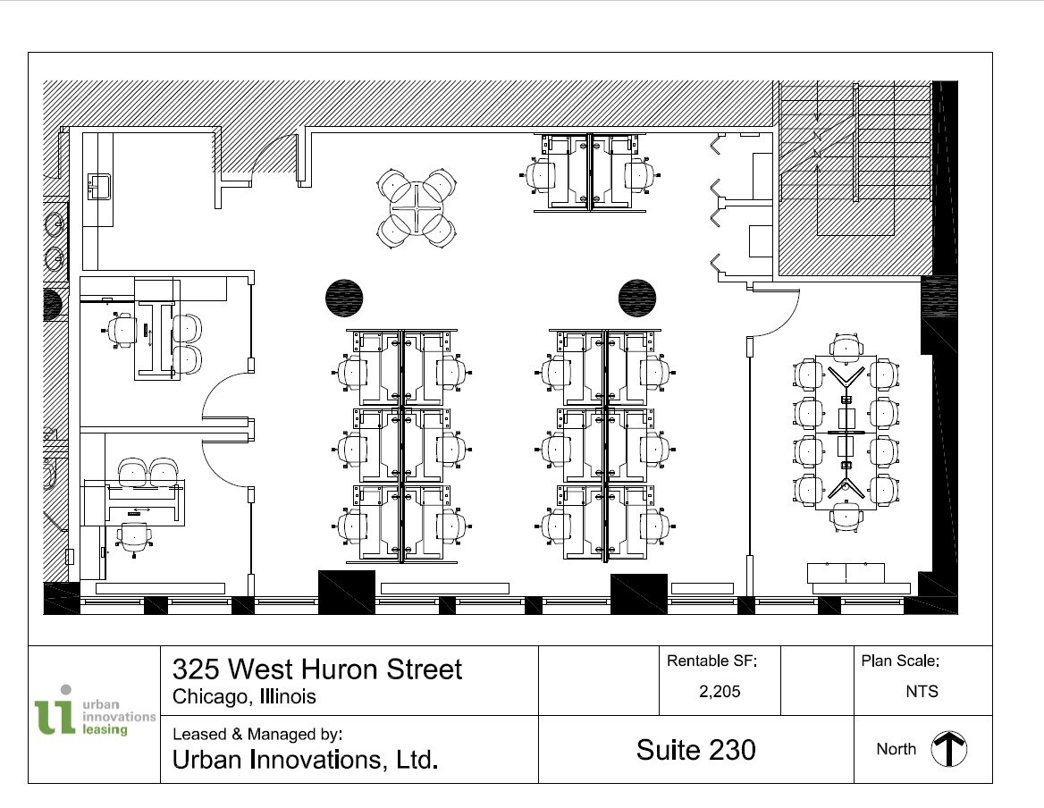 325 W Huron St, Chicago, IL à louer Plan d’étage– Image 1 sur 8
