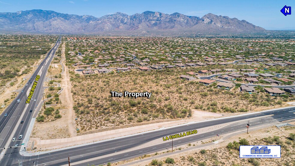 SEC Of Tangerine Rd And La Cholla Blvd, Oro Valley, AZ à vendre - Aérien – Image 1 sur 2