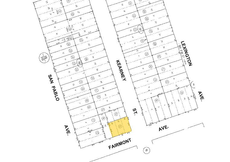 6323-6333 Fairmount Ave, El Cerrito, CA à louer - Plan cadastral – Image 2 sur 2